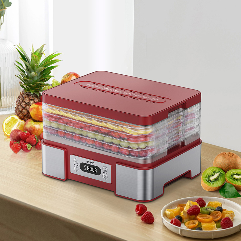 Electric 400 Watt 5 Tray Food Dehydrator VIVOHOME Finish: Red